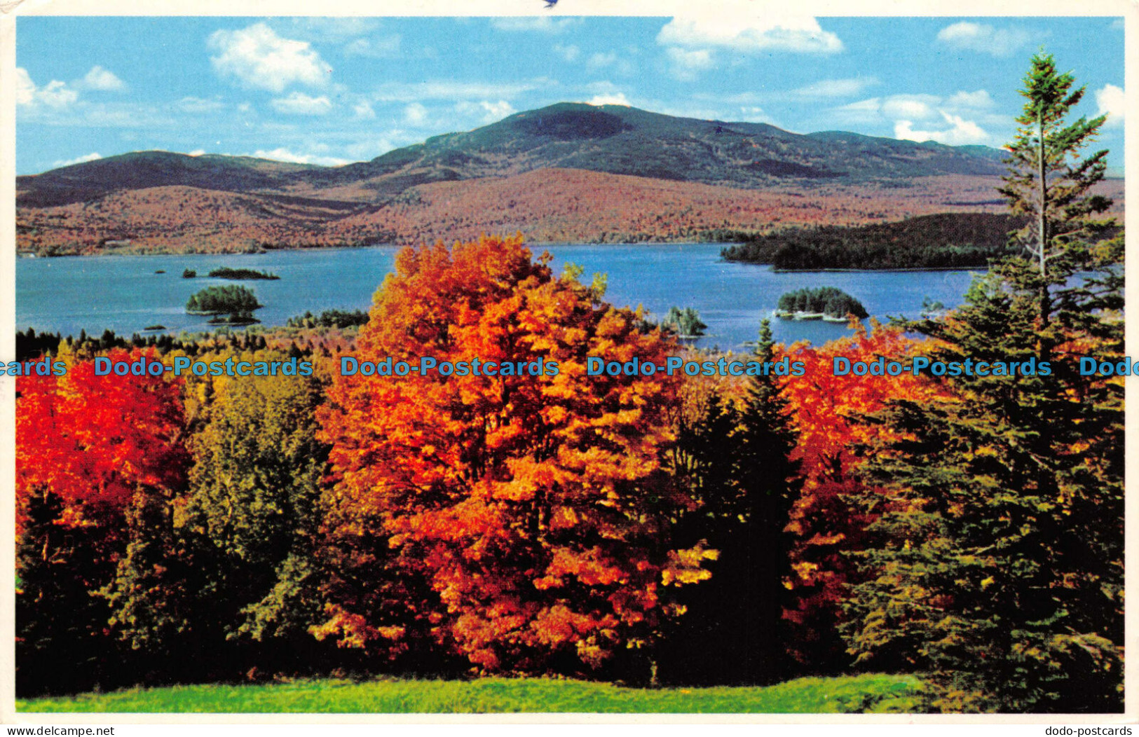 R072406 Moosehead lake and Squaw Mountain in Autumn from Greenville. Maine. 1992