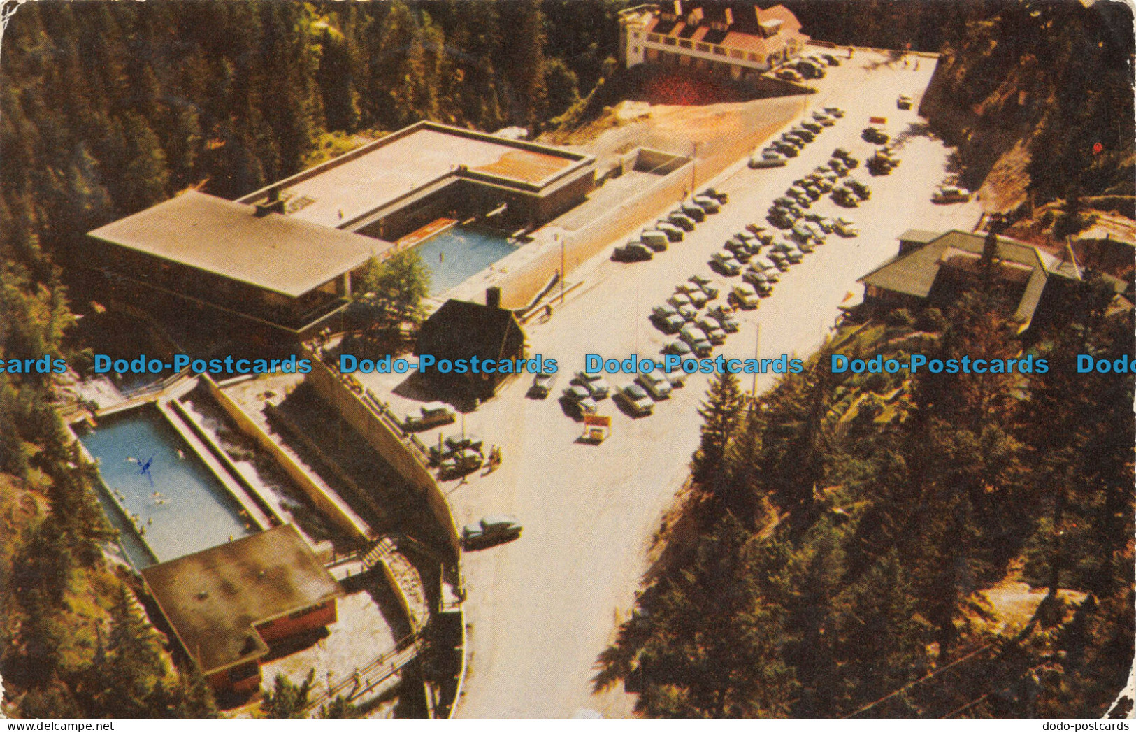 R075722 Swimming Pools and Radium Springs Hotel. Radium Hot Springs. Byron Harmo