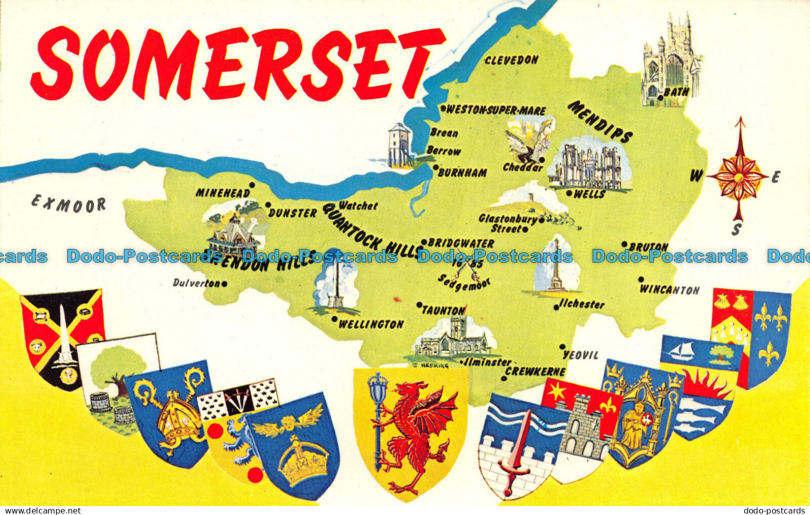 R083885 Somerset. A Map