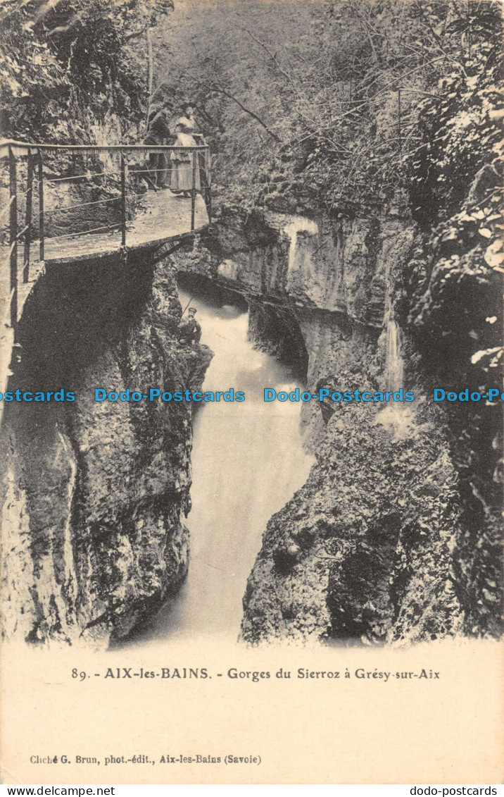 R089104 Aix les Bains. Gorges du Sierroz a Gresy sur Aix. G. Brun