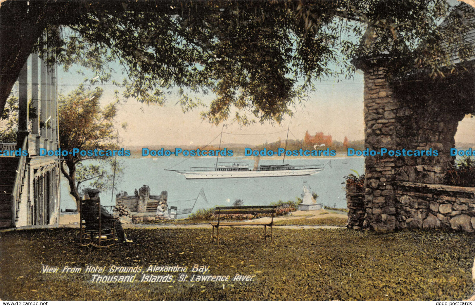 R089582 View from Hotel Grounds. Alexandria Bay. Thousand Islands. St. Lawrence