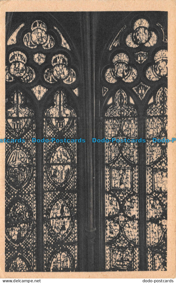 R100148 Paris. La Sainte Chapelle. Chapelle haute. 7e et 8e Fenetres Nord. Choeu