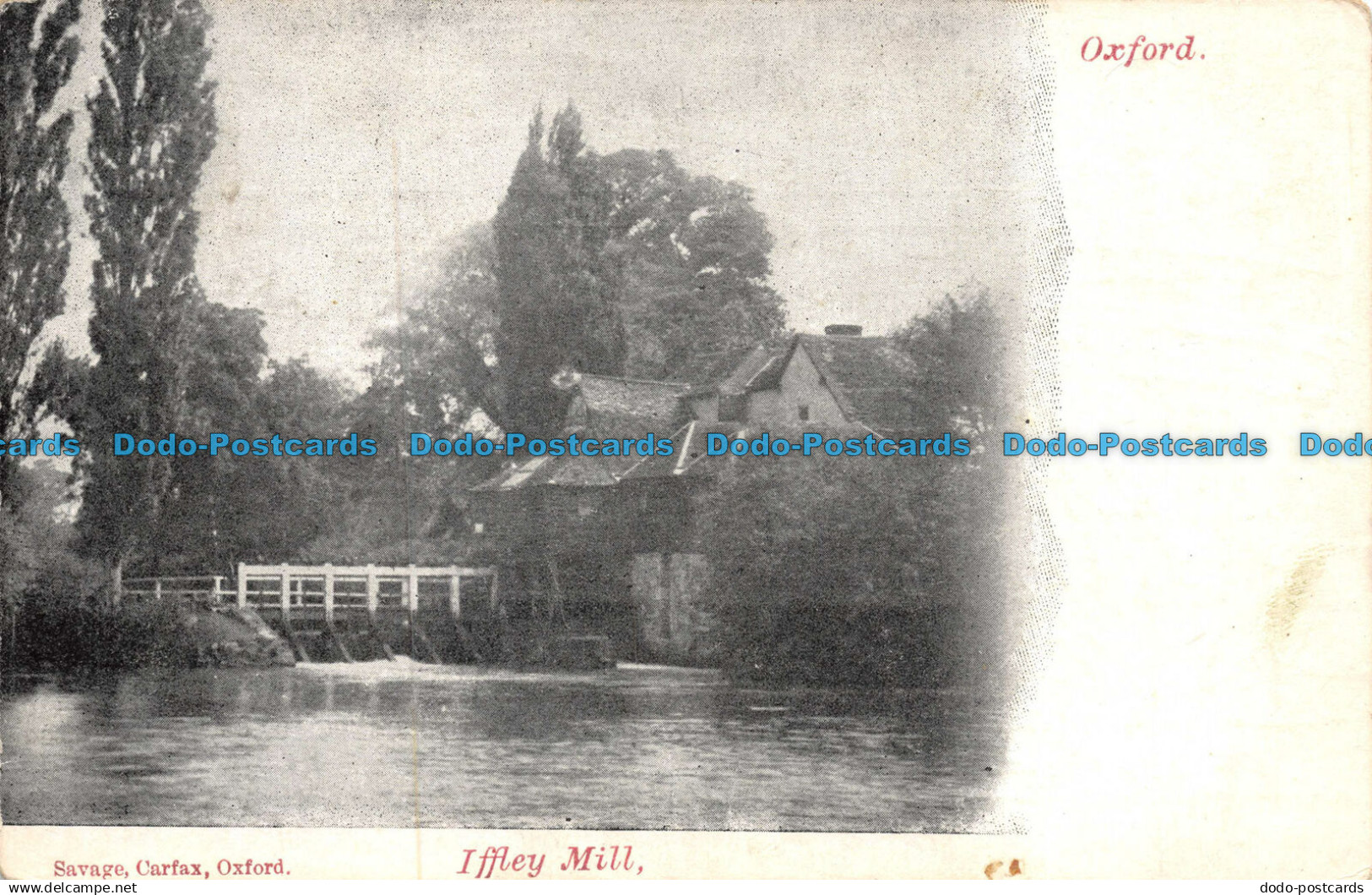 R102061 Oxford. Iffley Mill. Savage. Carfax. Oxford. 1905