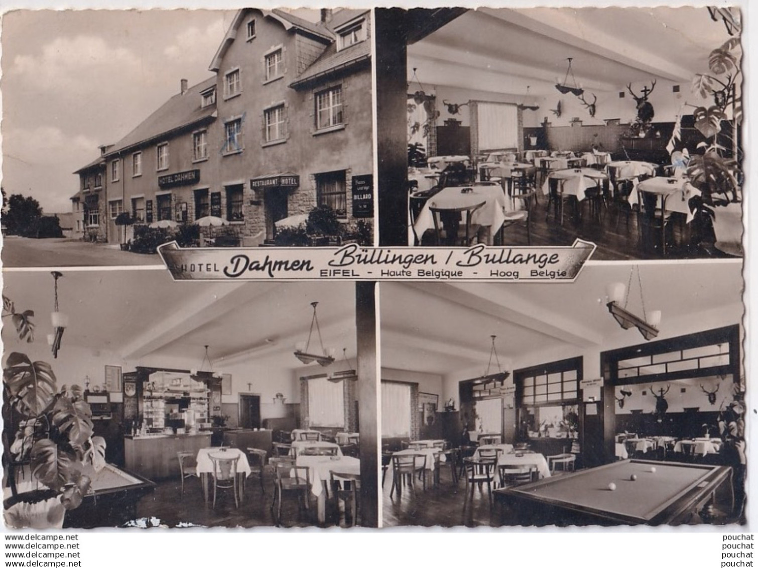 R12- BULLINGEN - HOTEL DAHMEN -  BILLARD    - ( 2 SCANS )