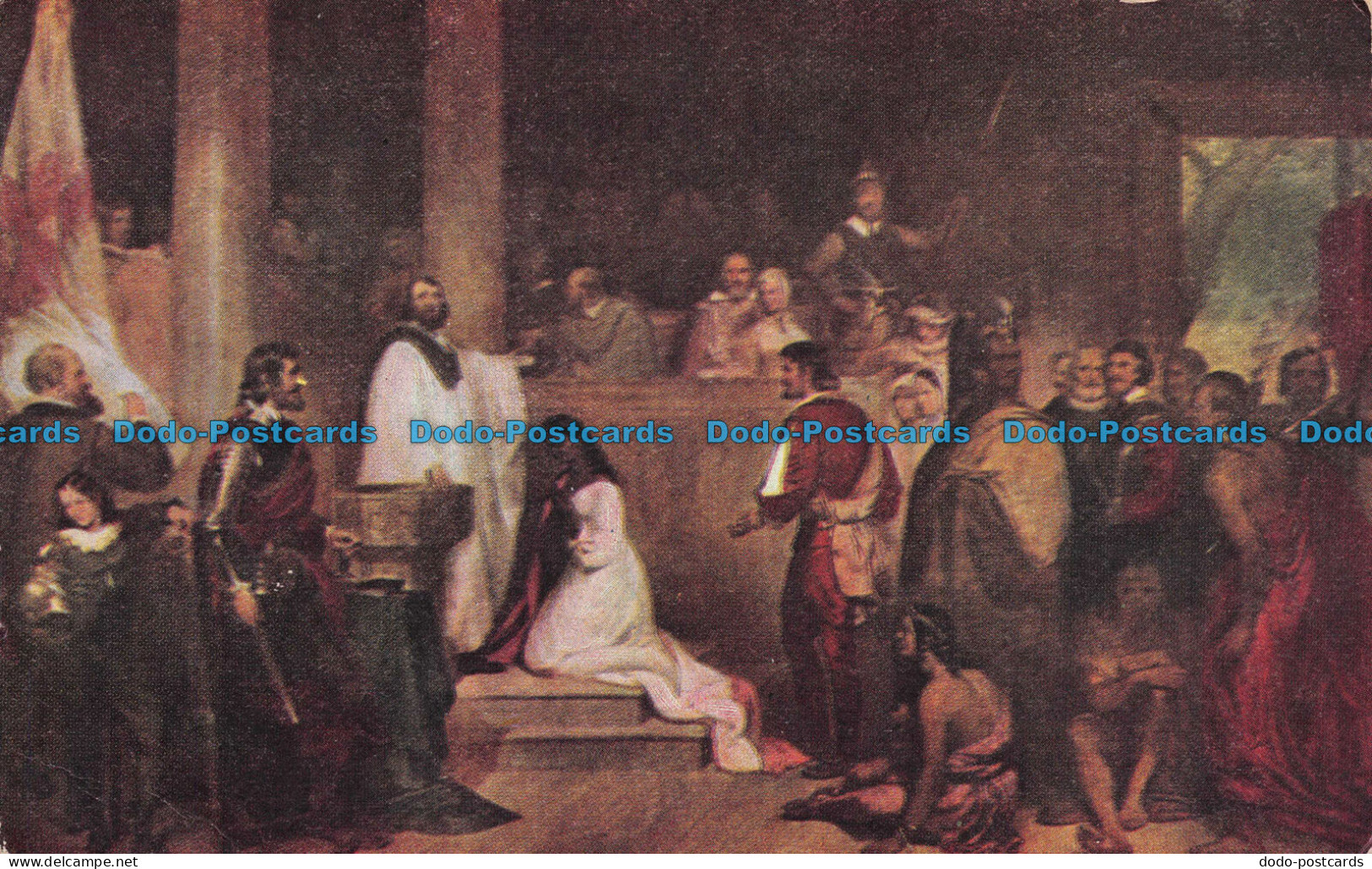 R131481 Baptism of Pocohontas. Jamestown VA. B. S. Reynolds