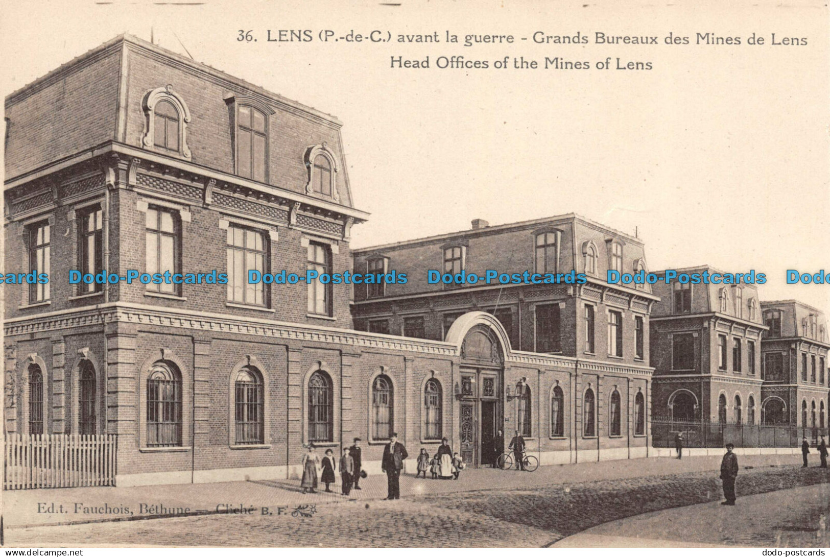 R131936 Lens avant la Guerre. Grands Bureaux des Mines de Lens. No 36