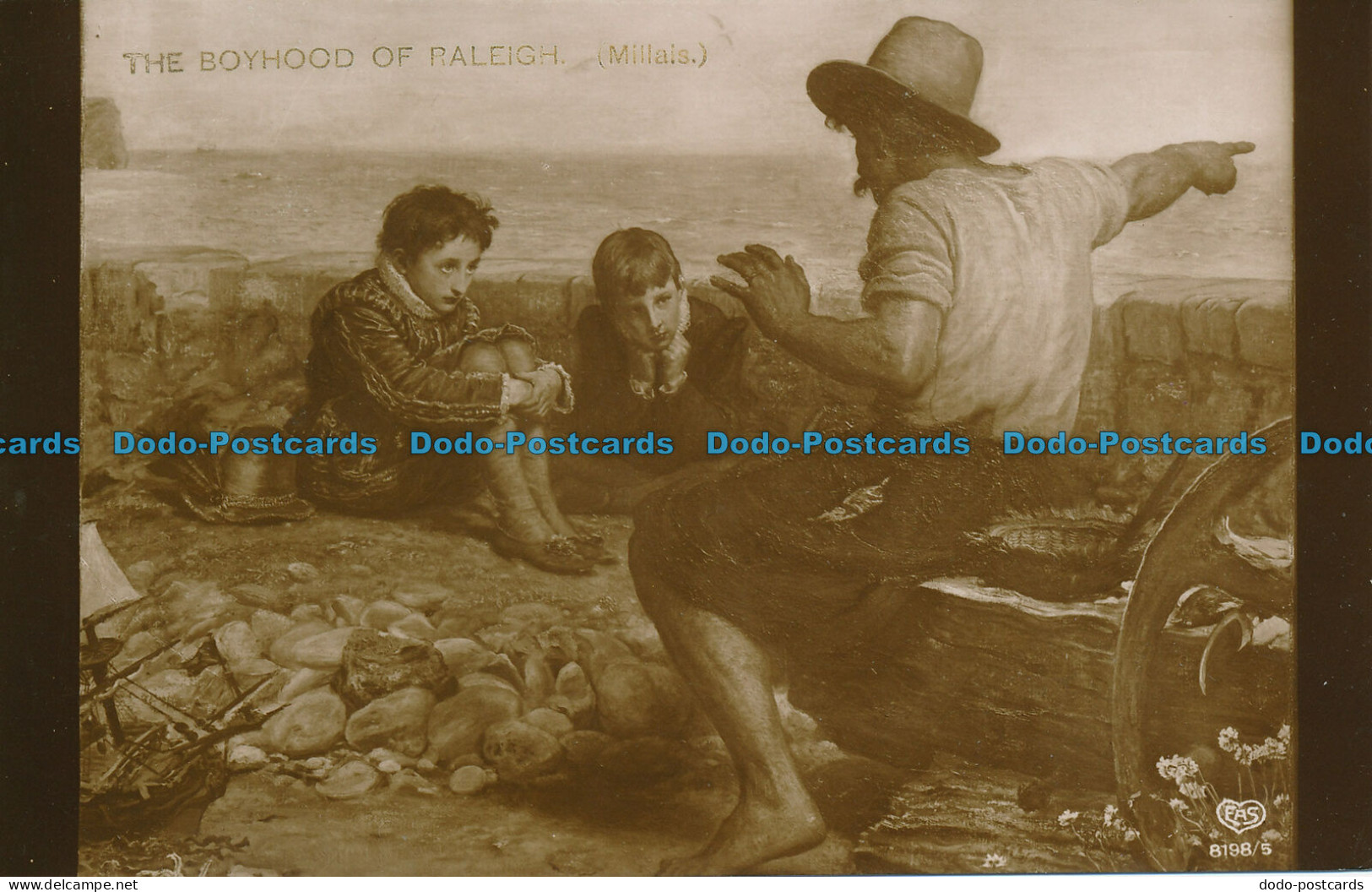 R137479 The Boyhood of Raleigh. Millais. Schwerdtfeger