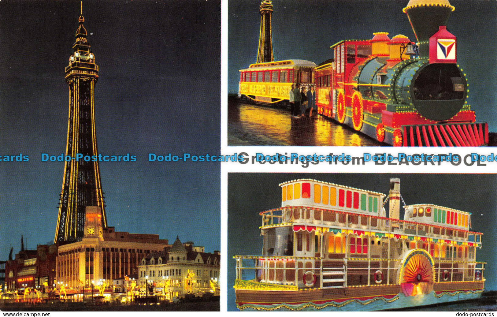 R137591 Greetings from Blackpool. E. Ludwig. Hinde. Blackpool Illuminations. Mul