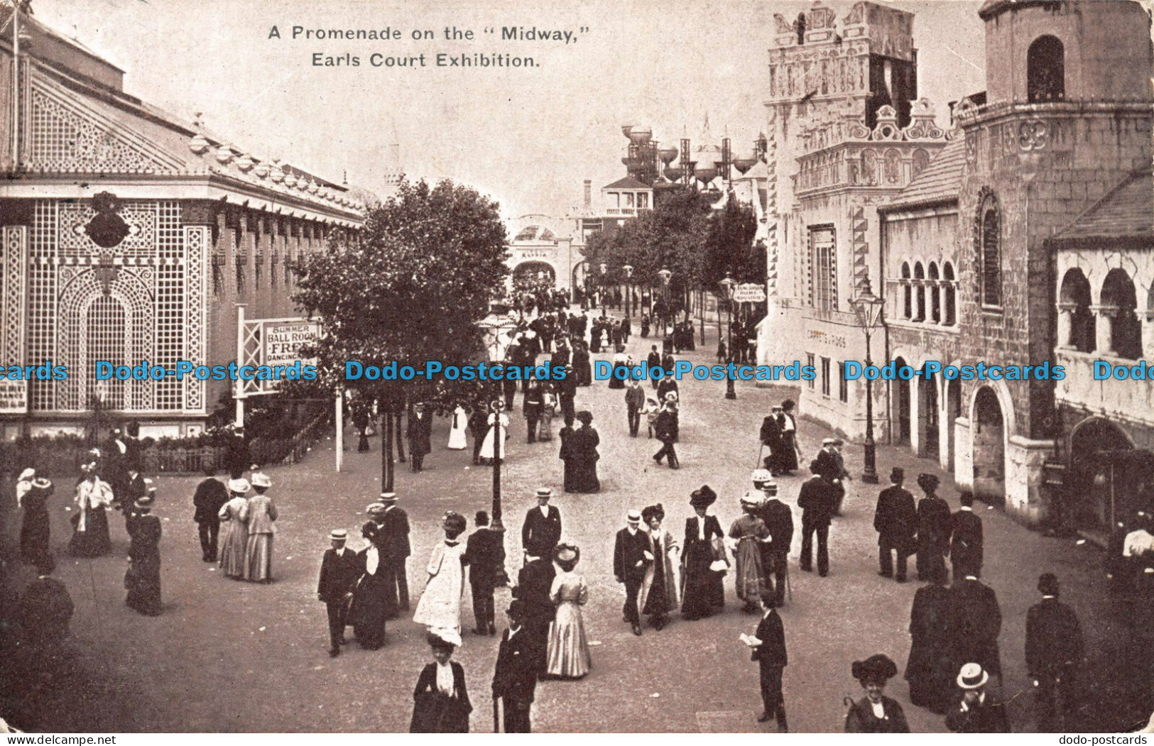 R137921 A Promenade on the Midway. Earls Court Exhibition. Gale and Polden. 1909