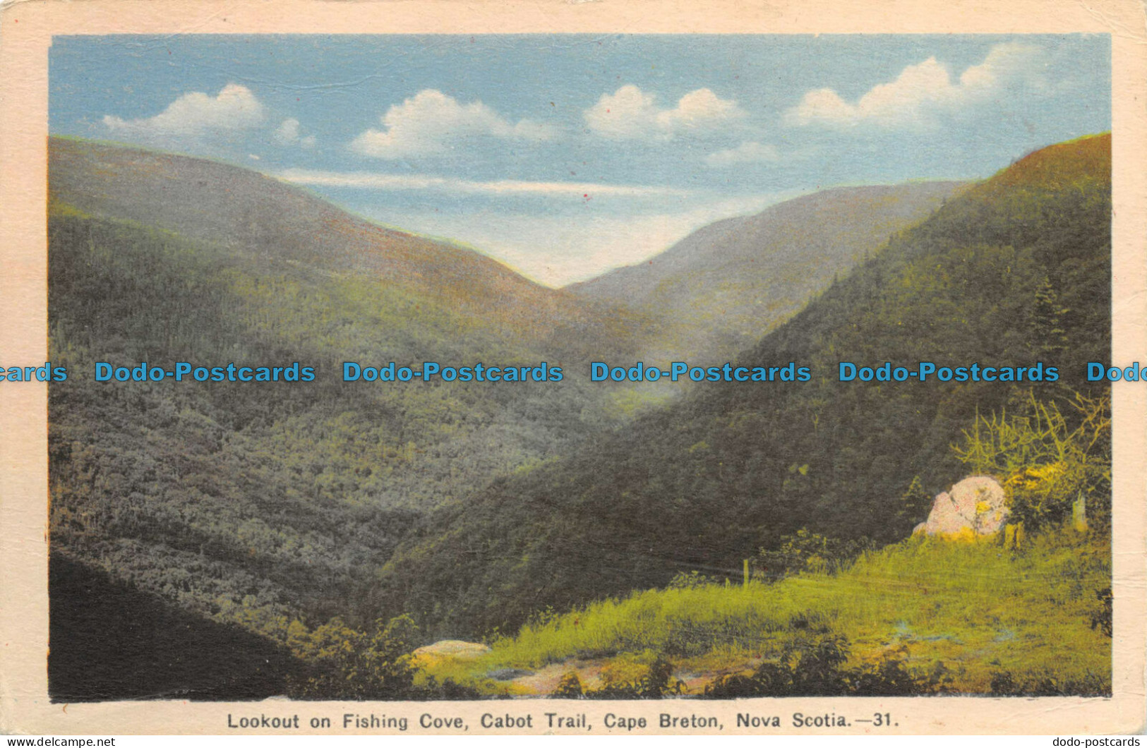 R145251 Lookout on Fishing Cove. Cabot Trail. Cape Breton. Nova Scotia