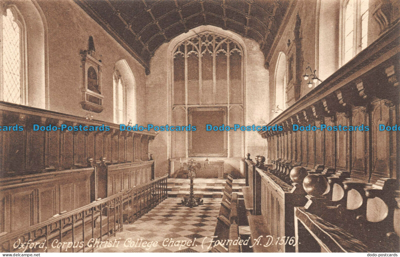 R147902 Oxford Corpus Christi College Chapel. George Davis