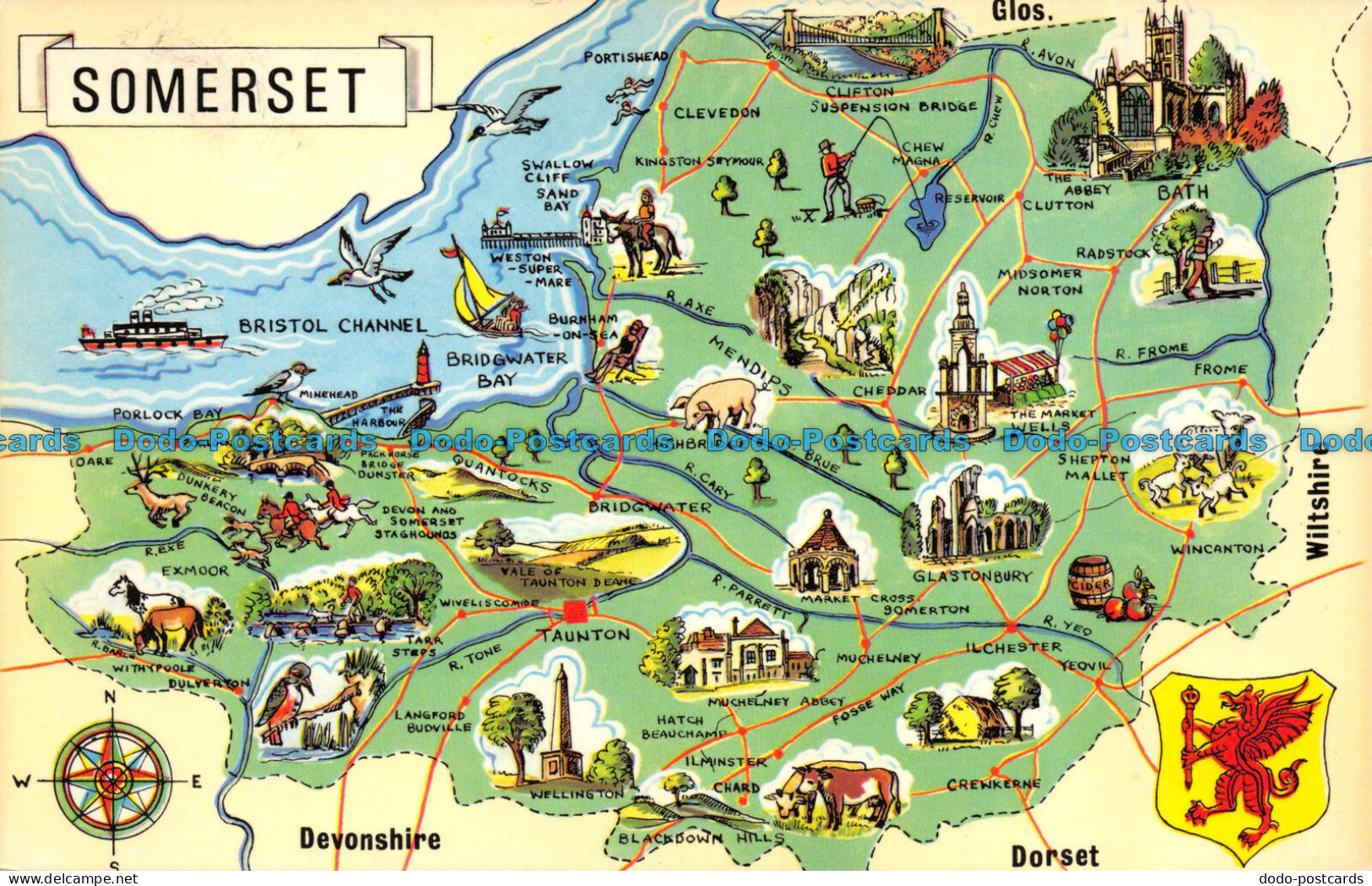 R151937 Somerset. A Map