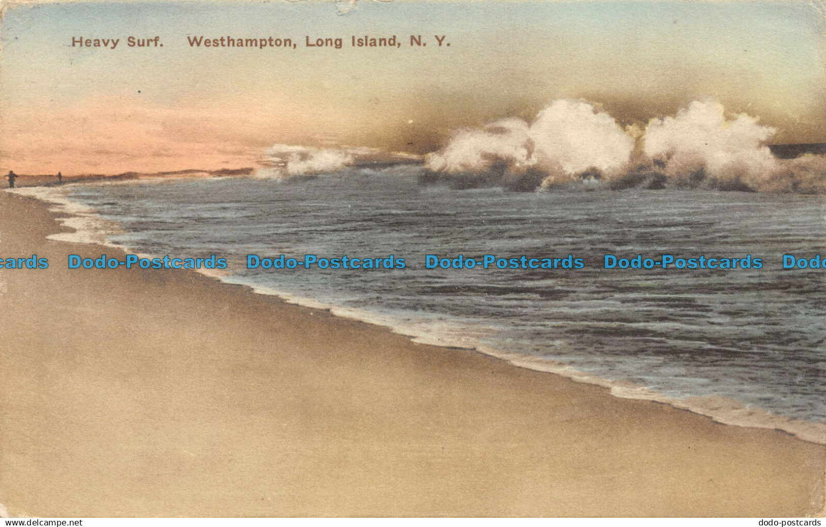 R157127 Heavy Surf. Westhampton Long Island. N. Y. Geo. M. Ferry. Albertype