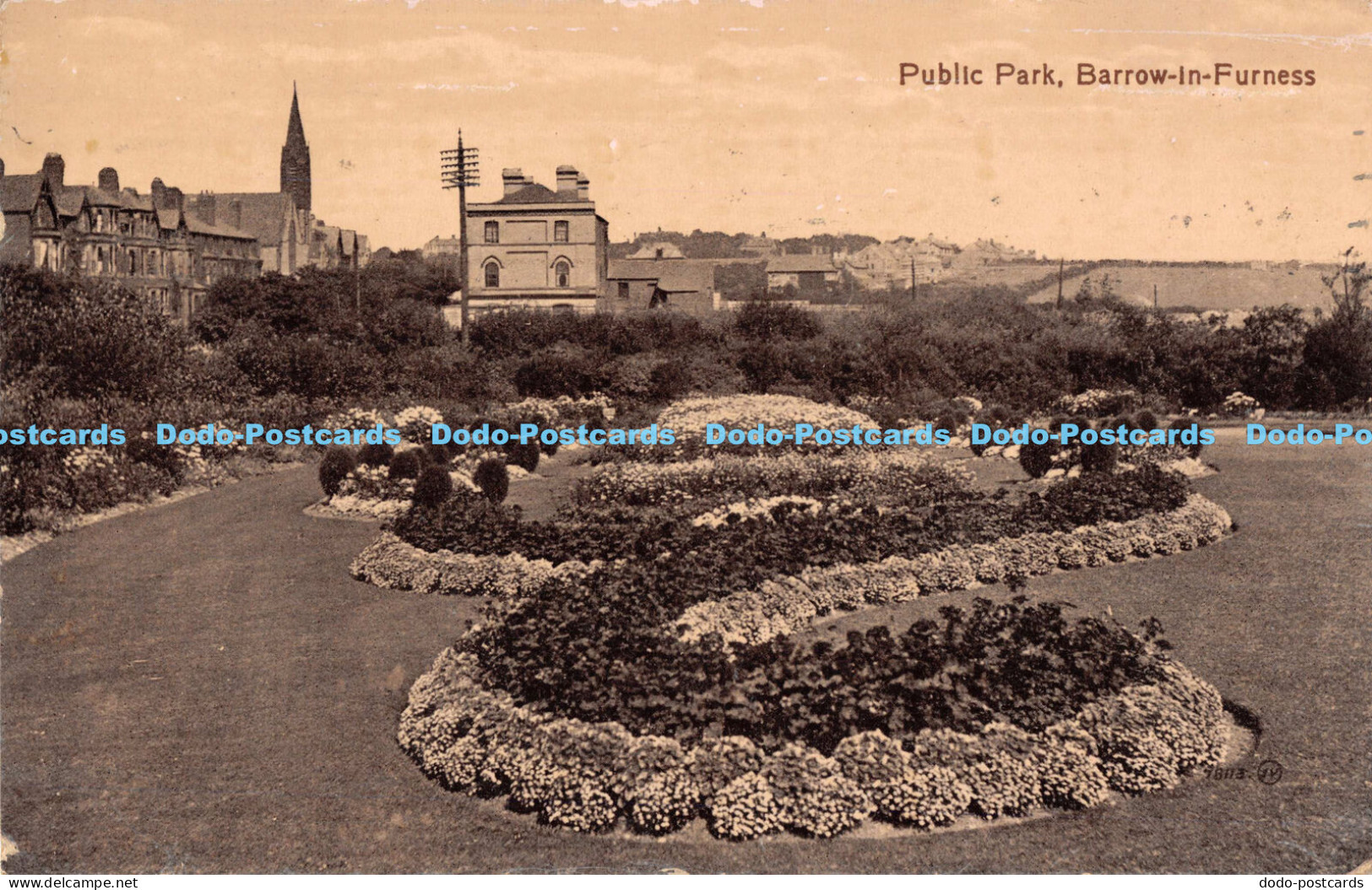 R169199 Public Park. Barrow in Furness. Valentines Series. 1919