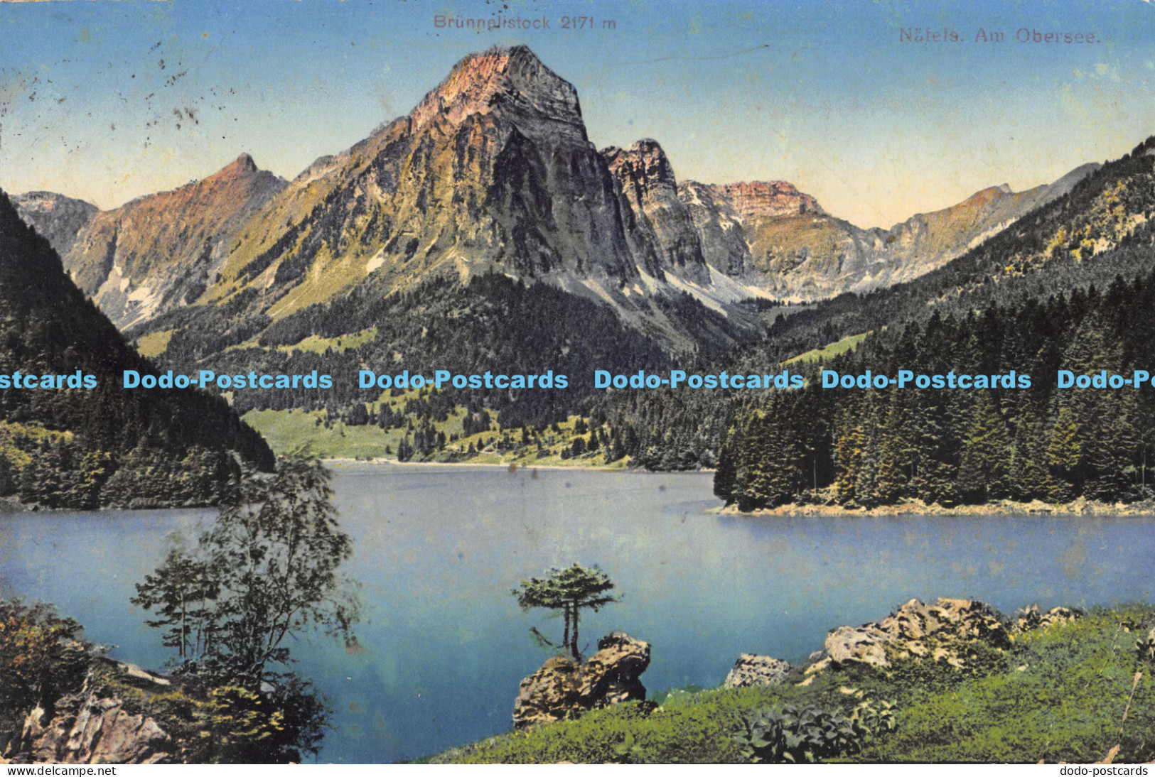 R174358 Brunnelistock. Nafels. Am Obersee. E. Jeanrenaud. 1545