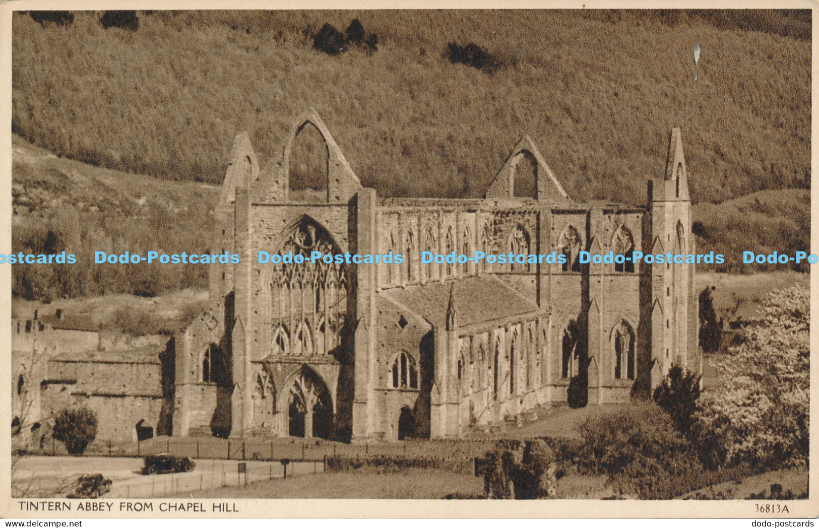 R176689 Tintern Abbey From Chapel Hill. No 36813A