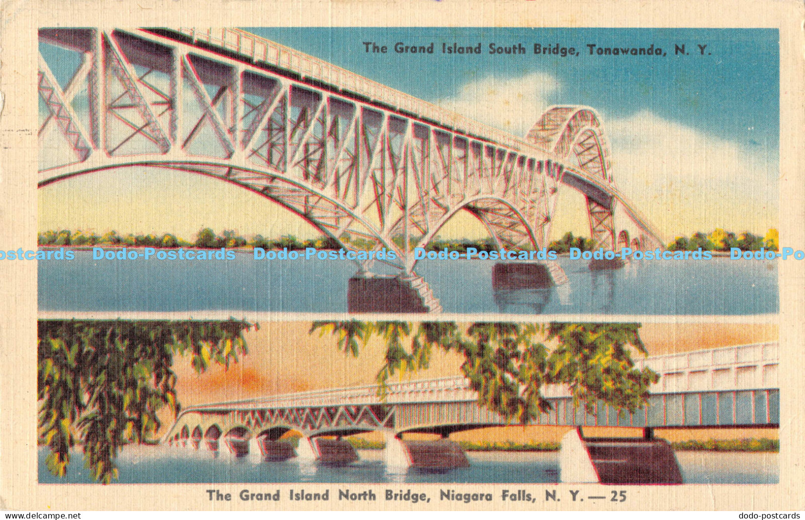 R177077 The Grand Island South Bridge. Tonawanda. N. Y. The Grand Island North B