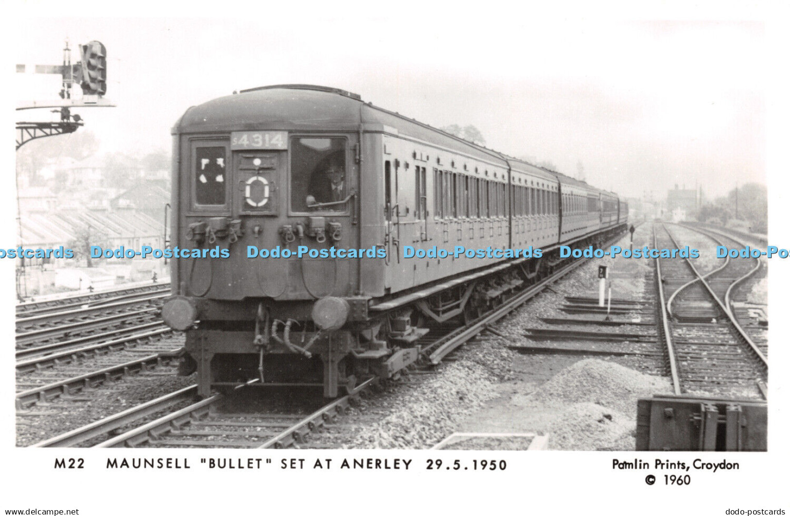 R231656 Maunsell Bullet Set At Anerley Pamlin Prints Post Card 1950