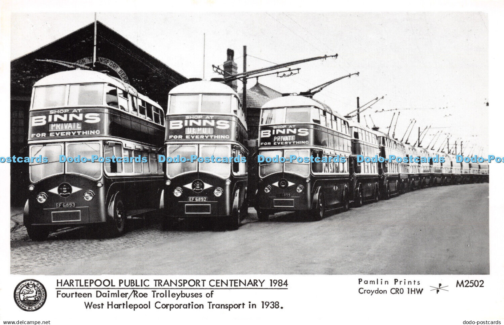 R231731 Hartlepool Public Transport Centenary Fourteen Daimler Roe Trolleybuses