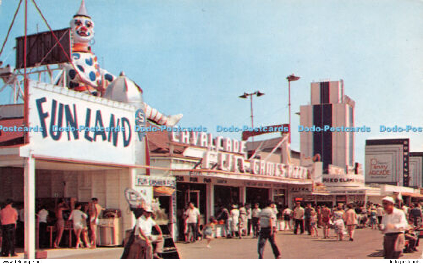 R232345 The Great Midway Showing Funland Park Salisbury Beach Mass Plastichro