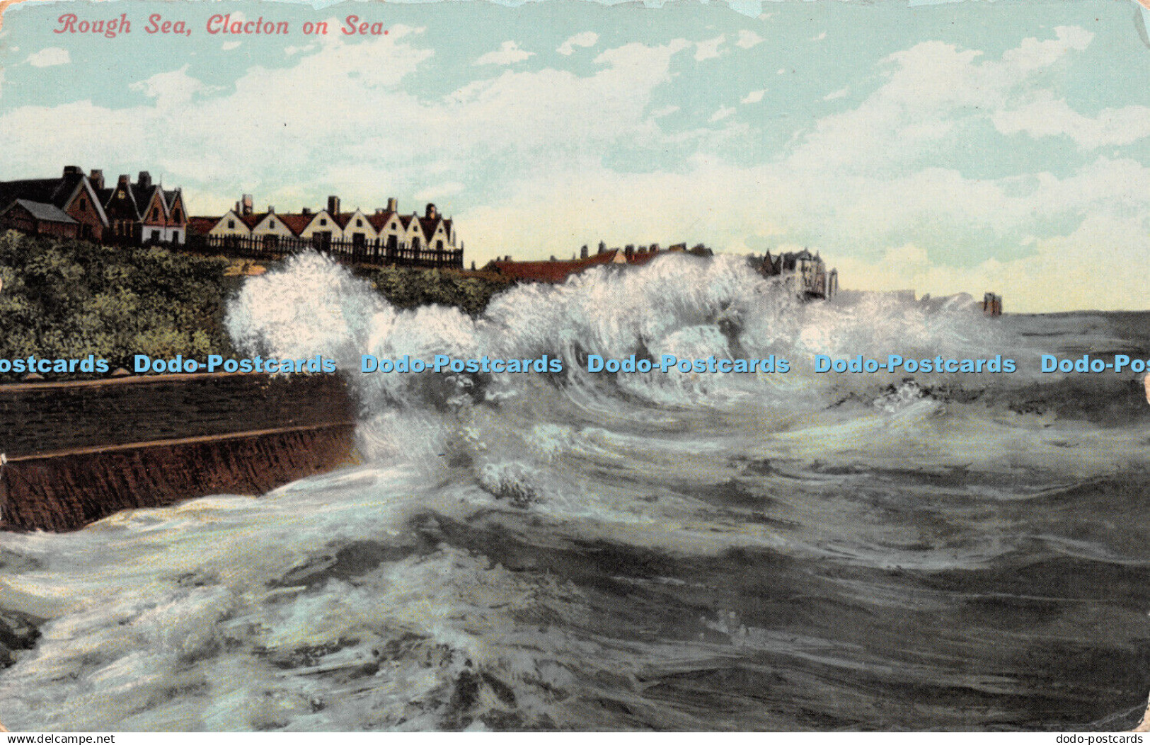 R235408 Rough Sea Clacton on Sea 1914