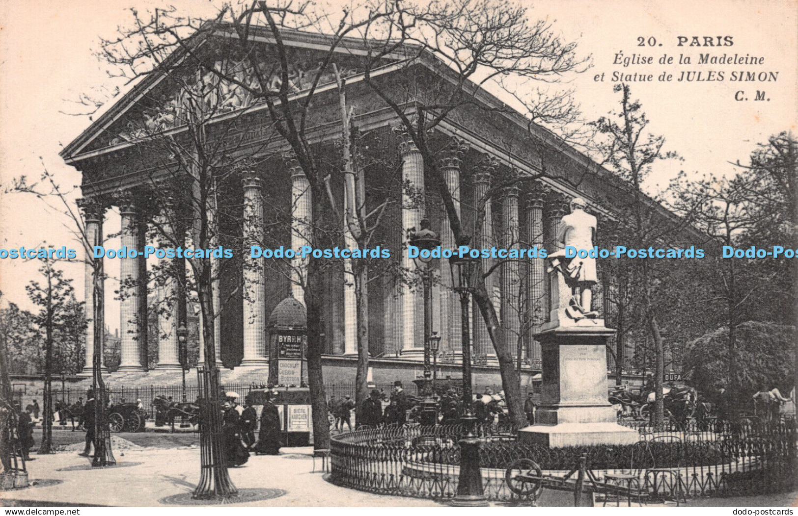 R240602 20 Paris Eglise de la Madeleine et Statue de Jules Simon C M