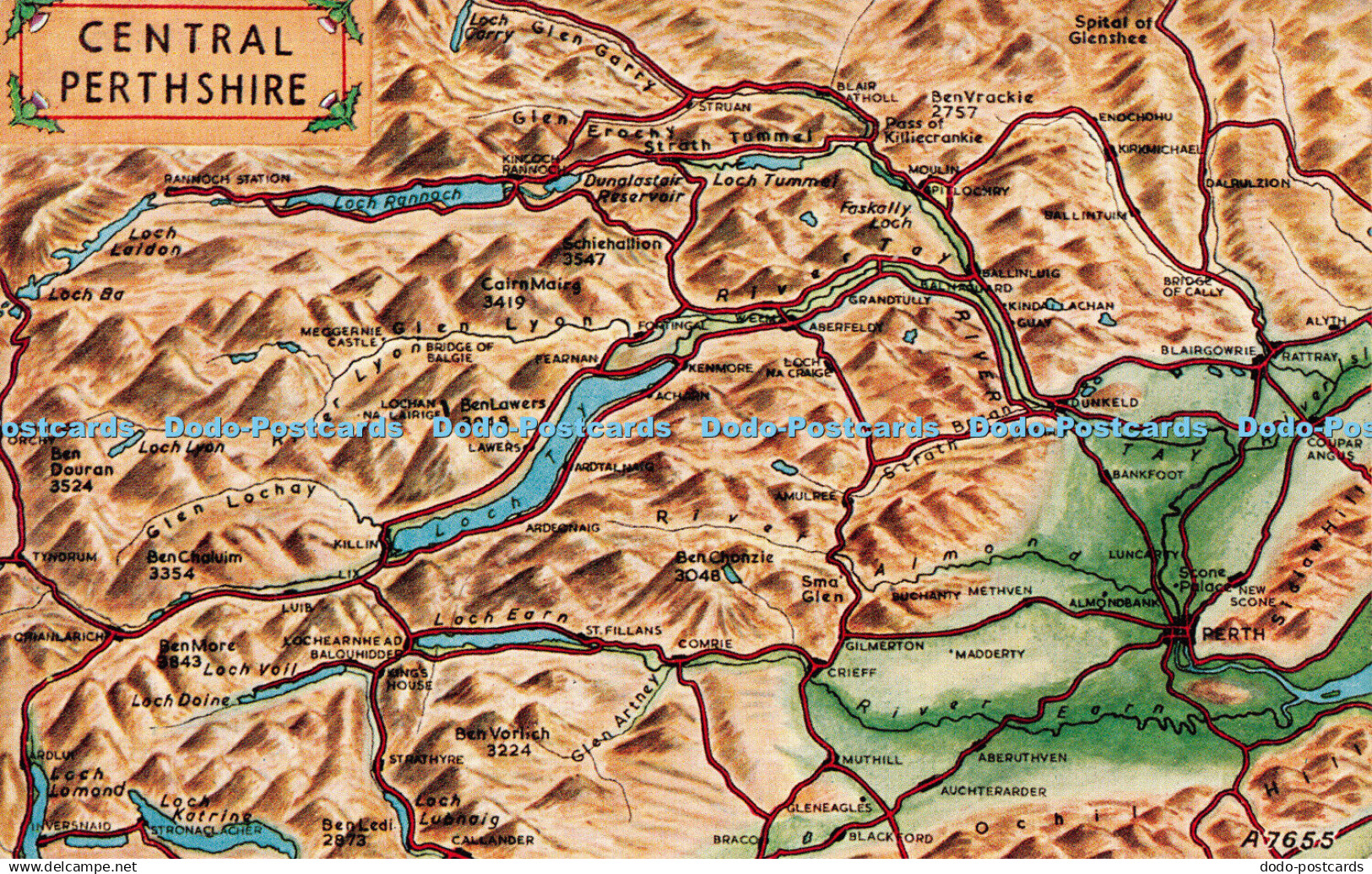 R255169 Central Perthshire A7655 Map