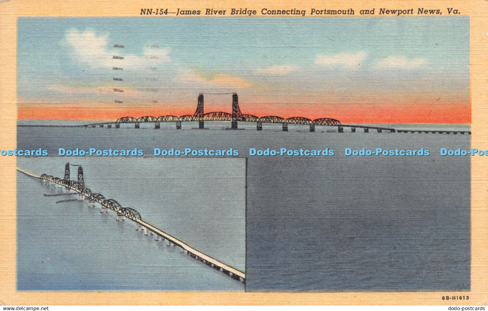 R257614 NN 154 James River Bridge Connecting Portsmouth and Newport News Va The