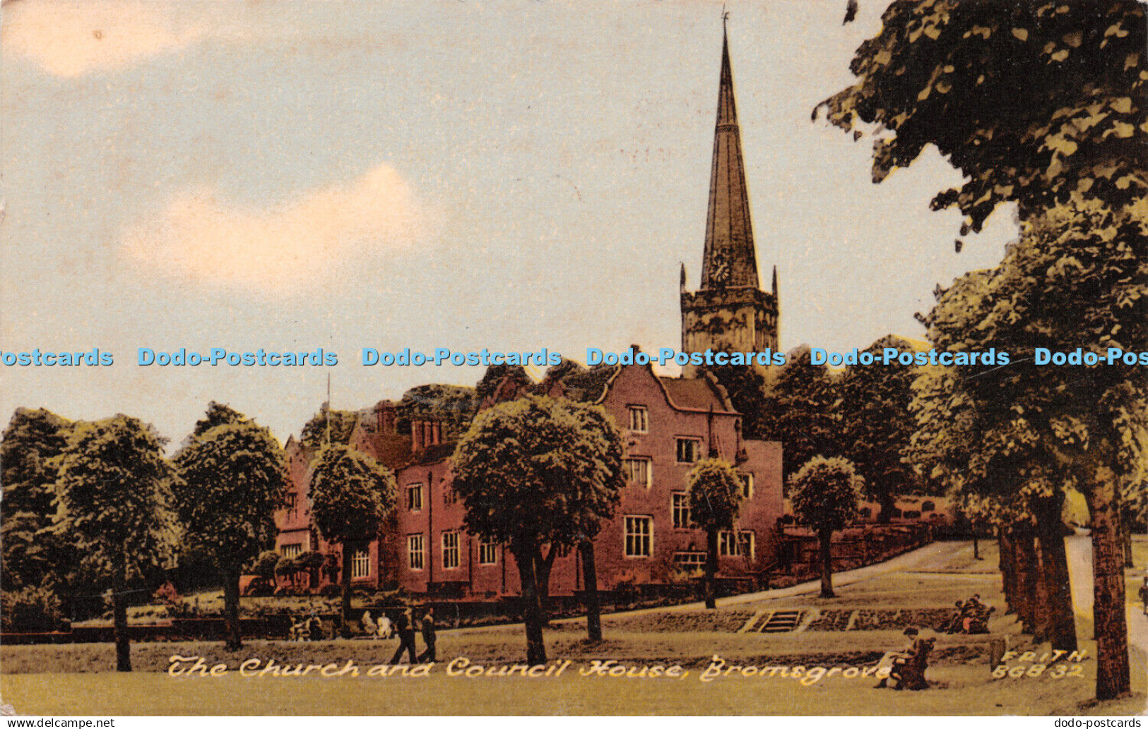 R258067 The Church and Council House Bromsgrove Frith 86832 Friths Series