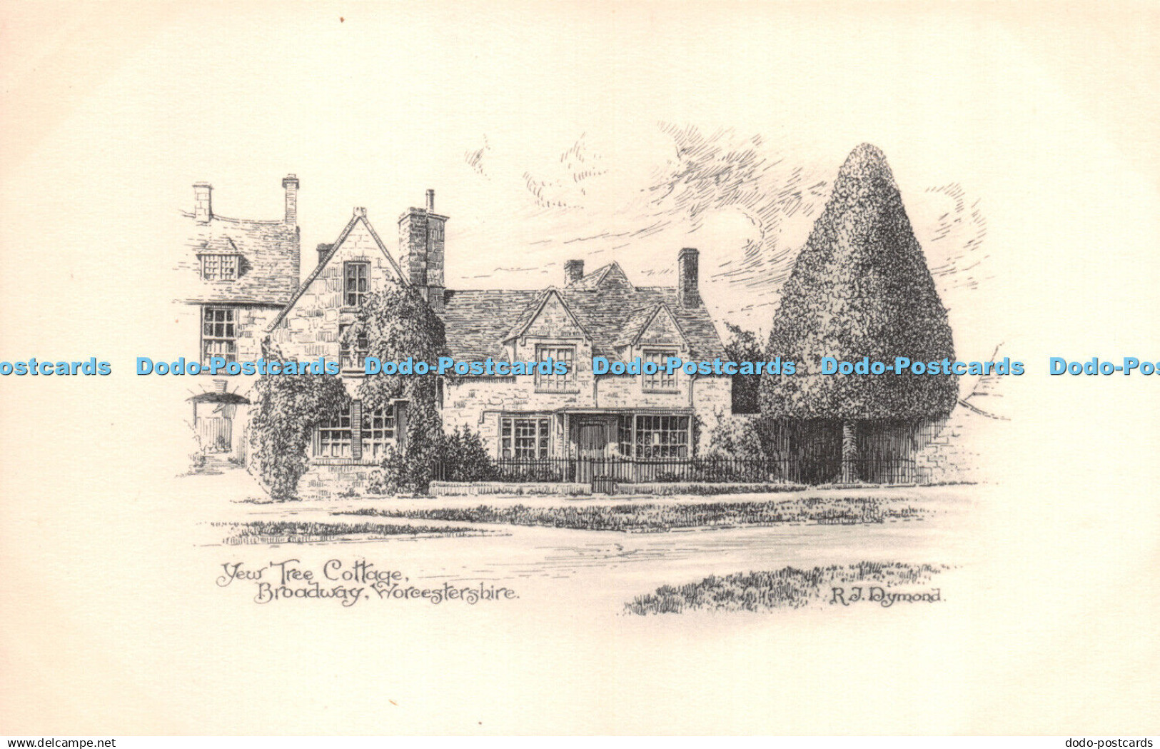 R262582 Worcestershire Broadway Yew Tree Cottage Postcard