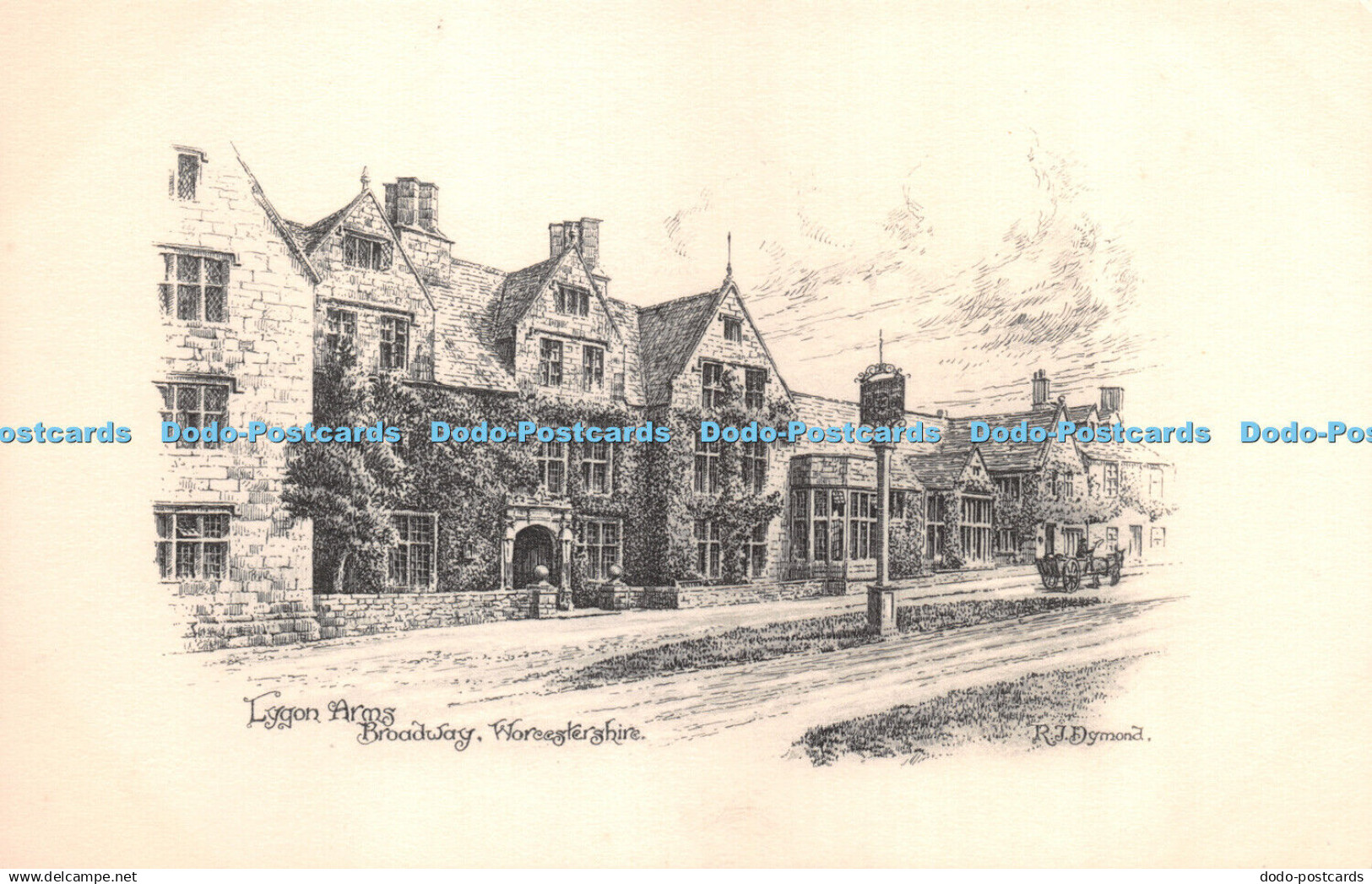 R262583 Worcestershire Broadway Lygon Arms Postcard