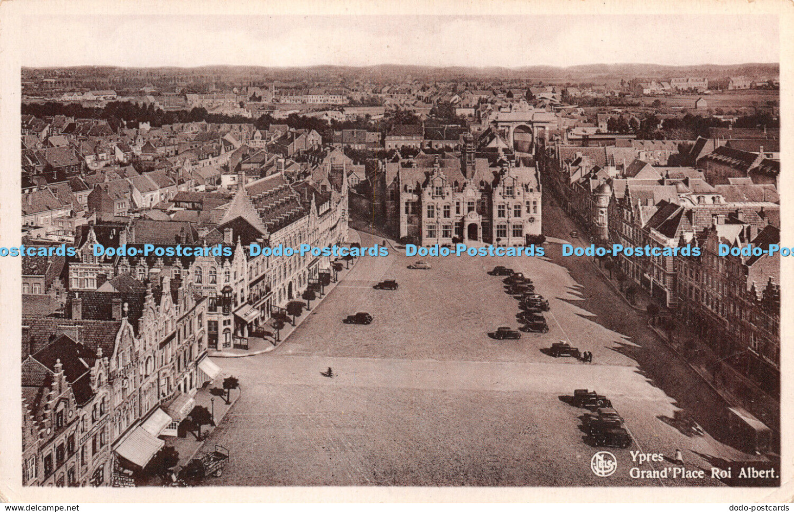 R266239 Ypres Grand Place Roi Albert Nels YPER Groote Plaats Koning Albert YPRES