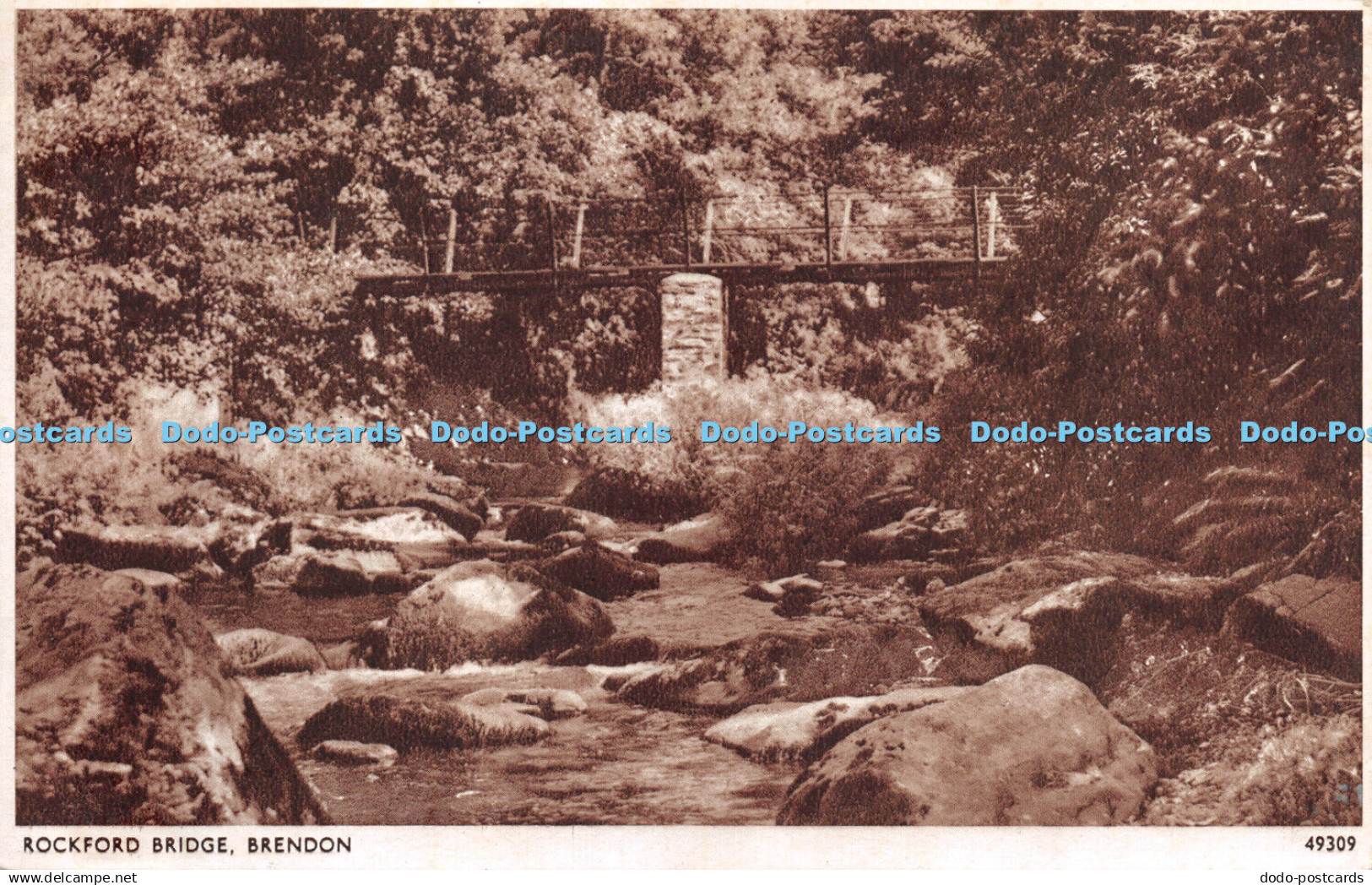 R266409 Rockford Bridge Brendon 49309 Solograph Series de Luxe Photogravure E A