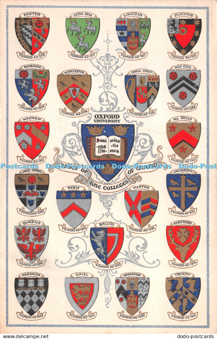 R270475 Arms of the Colleges of Oxford Oxford University