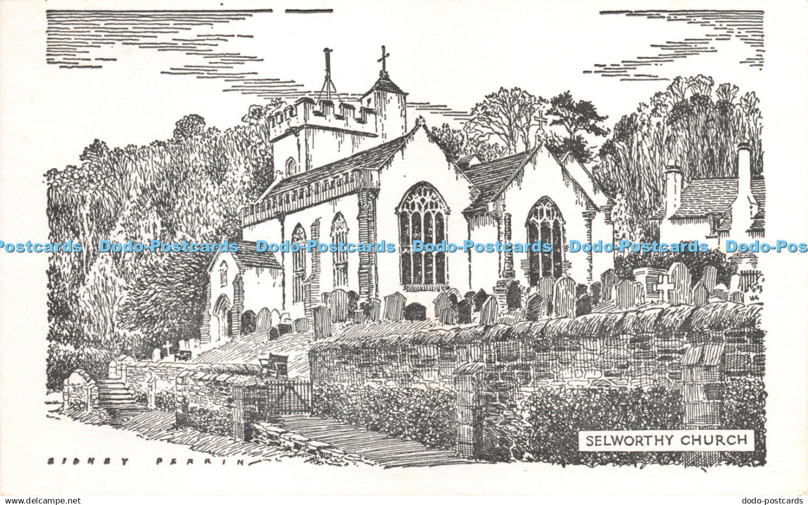 R277577 Selworthy Church Sidney Perrin