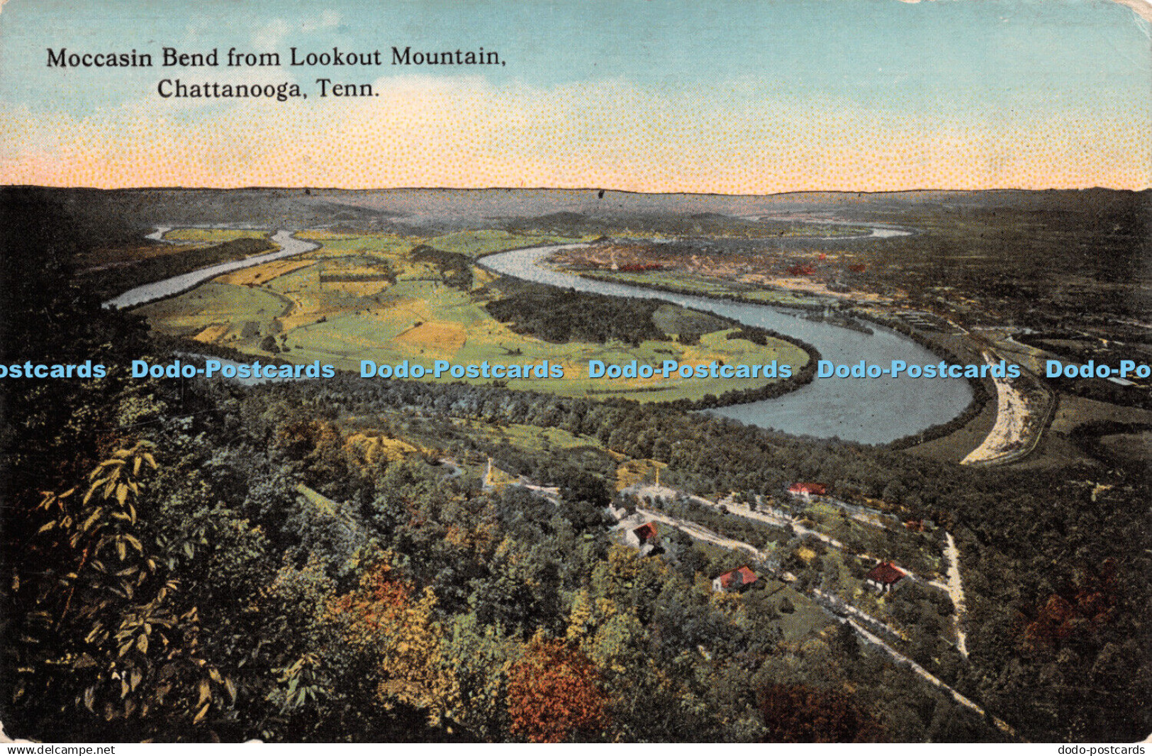 R281761 Moccasin Bend from Lookout Mountain Chattanooga Tenn W E Hardison