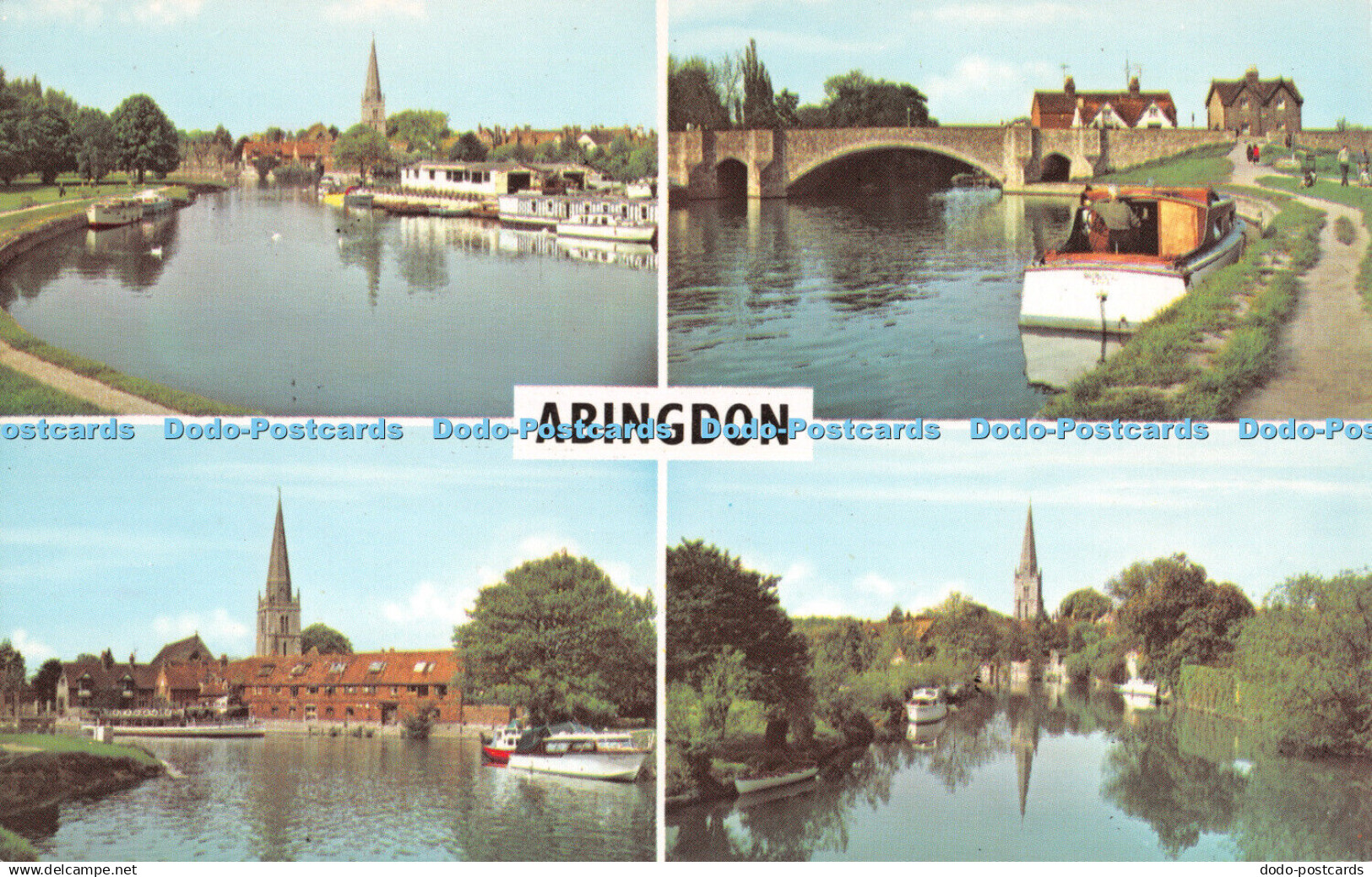 R292092 Abingdon The River Thames St Helen Church Bridge and River Thames Multi