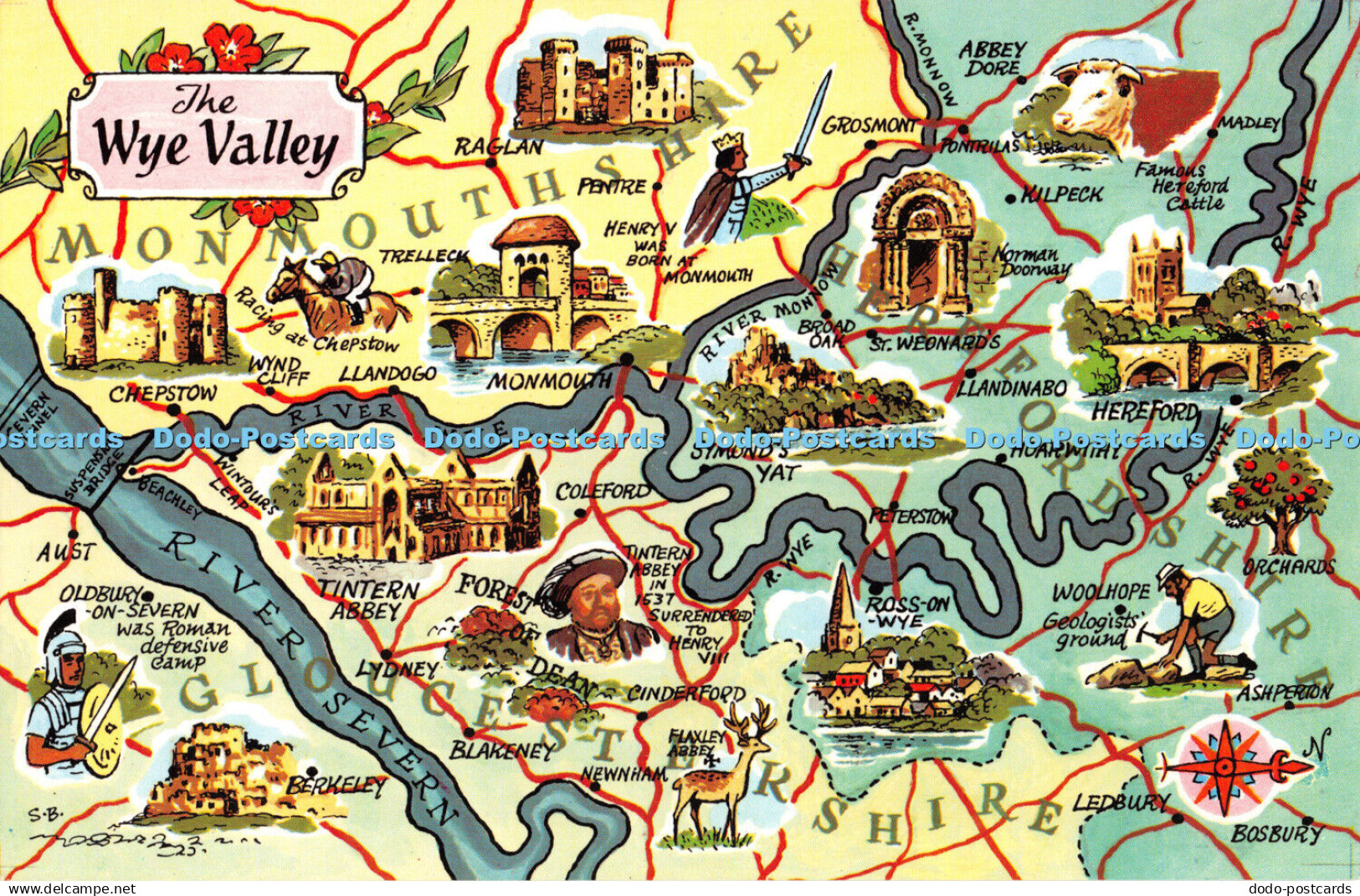 R292234 The Wye Valley River Severn Monmouthshire Gloucestershire