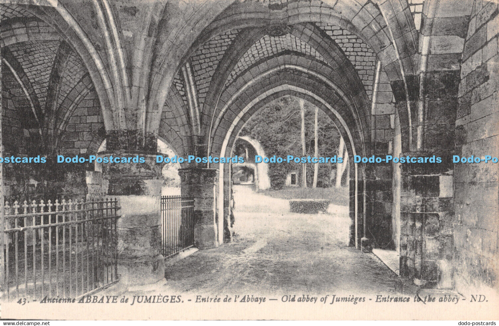 R296449 43 Ancienne Abbaye de Jumieges Entree de lAbbaye Old abbey of Jumieges E