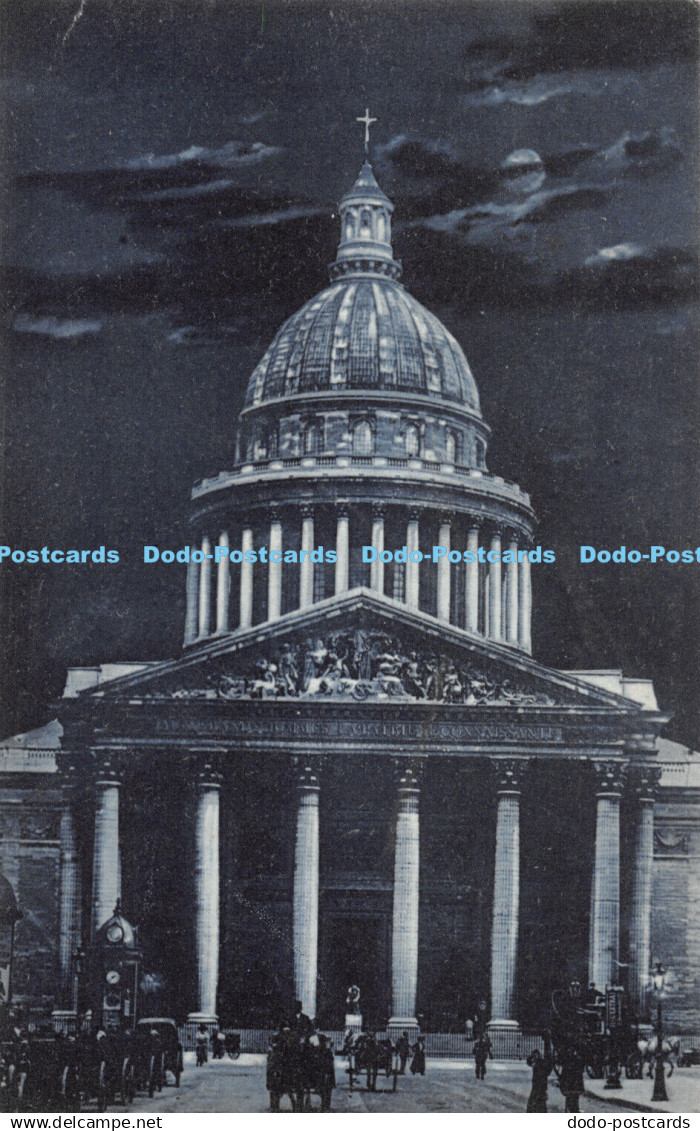 R299717 Paris la Nuit Le Pantheon Daniel Delboy Postcard