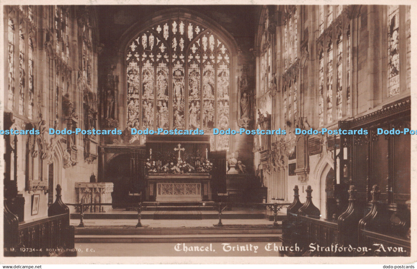 R302289 Stratford on Avon Trinity Church Chancel E Anthony Tyler Rotary Photo RP