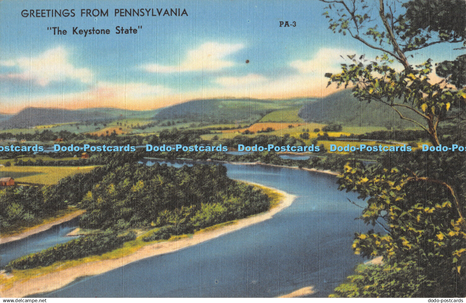 R303359 Greetings From Pennsylvania The Keystone State PA 3 The Mebane Greeting