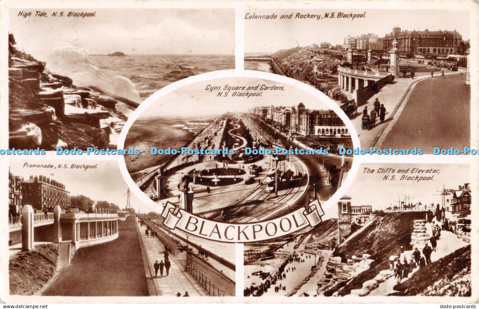 R313127 Blackpool Gynn Square and Gardens N S Blackpool High Tide N S Blackpool