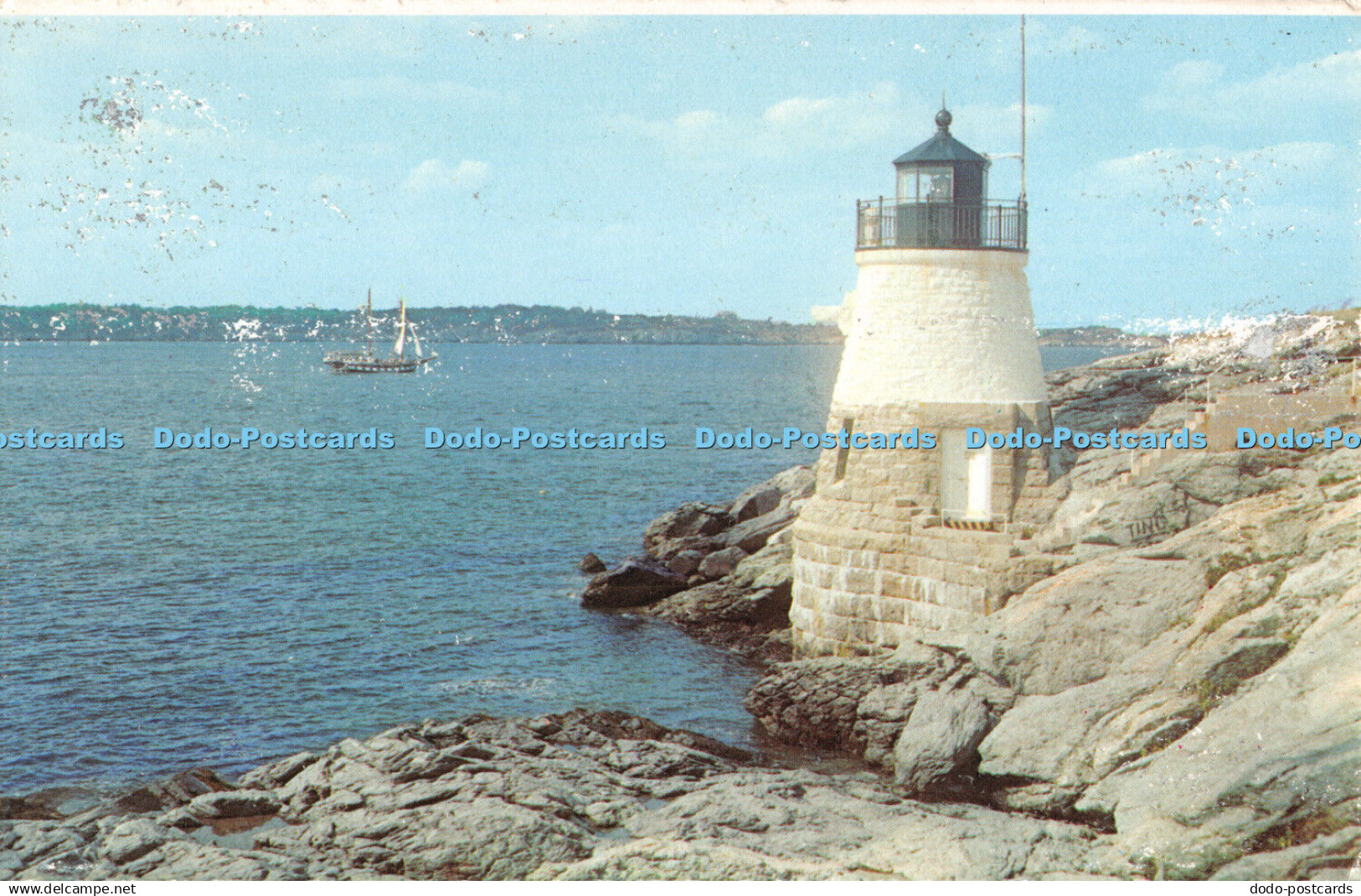 R317253 Castle Hill Light Newport Rhode Island Bob Glander Newport Postcard Serv