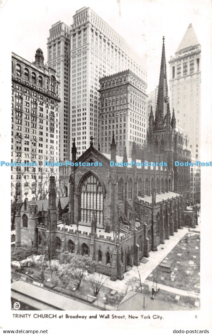 R323291 Trinity Church at Broadway and Wall Street New York City 1946