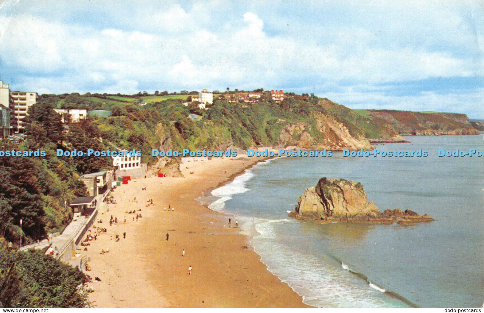 R330052 Tenby North Bay Postcard 1968