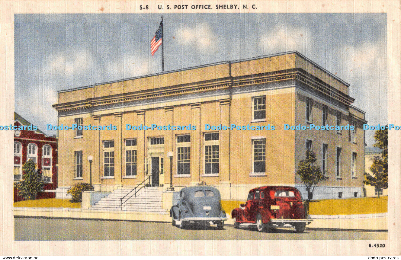 R330151 Shelby N C Post Office U S Asheville Post Card