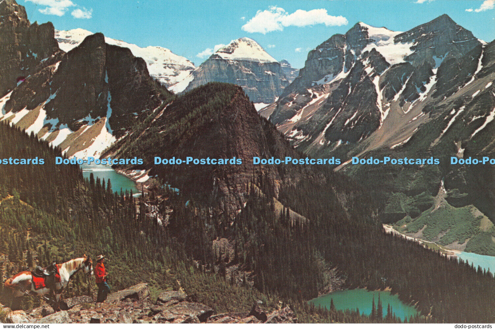 R336175 K337 Lakes in the Clouds Mirror Lake and Lake Agnes near Lake Louise Alt