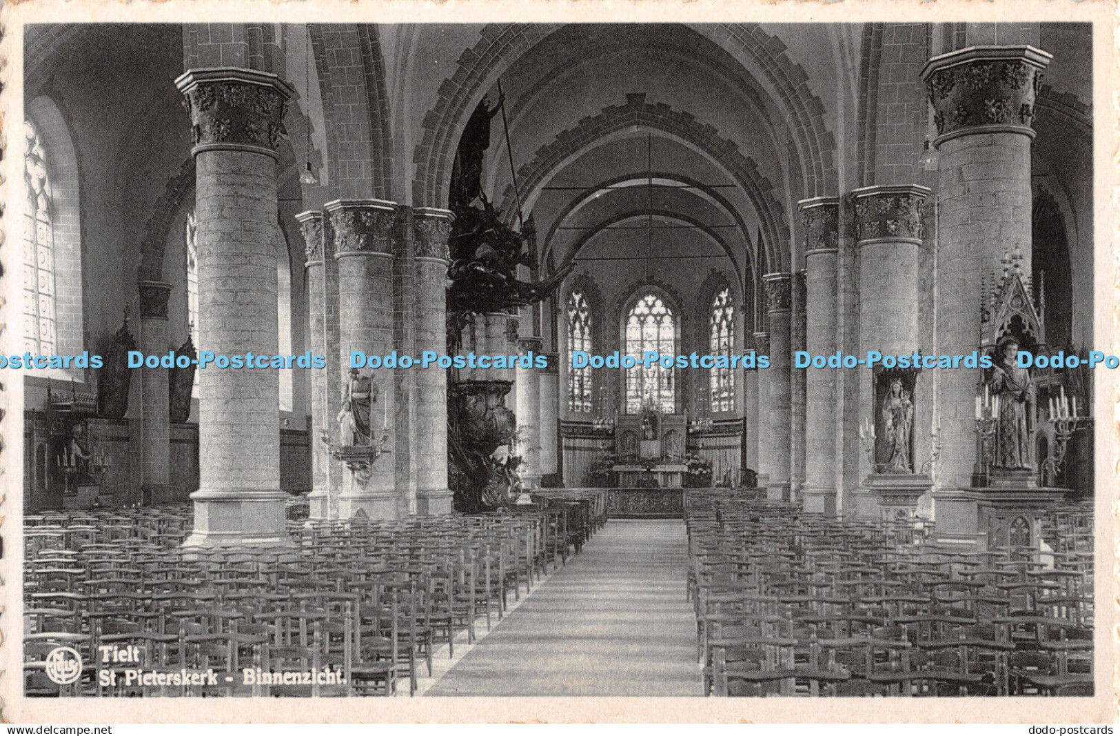 R341002 Tielt St Pieterskerk Binnenzicht Nels Moderna Jonnaert Hesbain