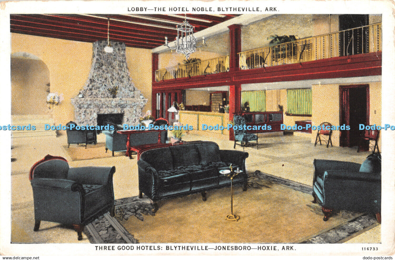 R346808 Ark Blytheville Lobby The Hotel Noble Three Good Hotels Jonesboro Hoxie